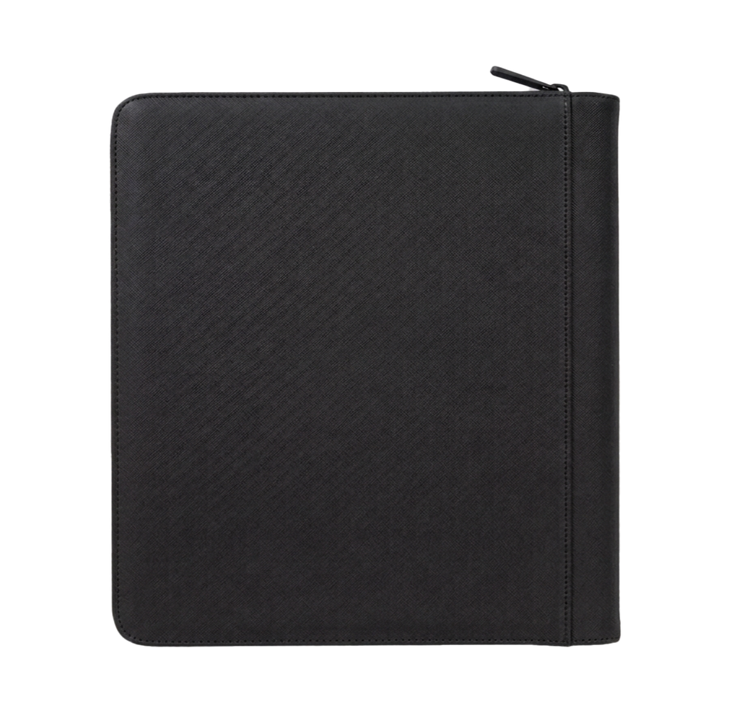 ZWARTE ZIP TOPLOADER BINDER