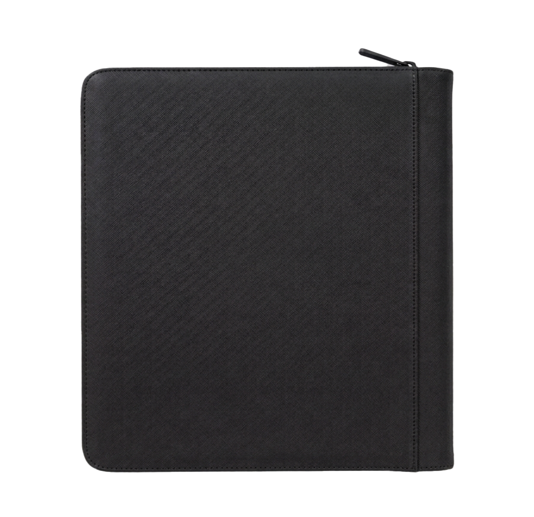 ZWARTE ZIP TOPLOADER BINDER